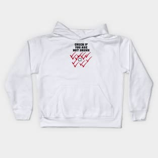 Drunk check Kids Hoodie